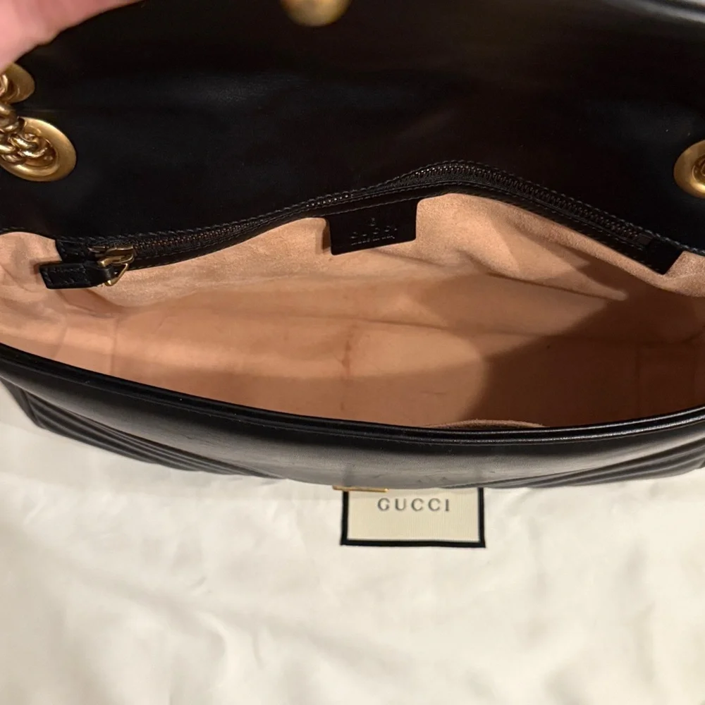 Gucci Black Quilted Marmont w/Gold Hardware - Picture 15 of 16